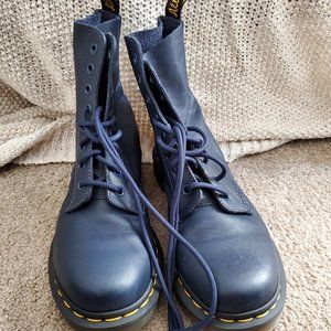 Doc Marten's Navy Blue Pascal Combat Boots